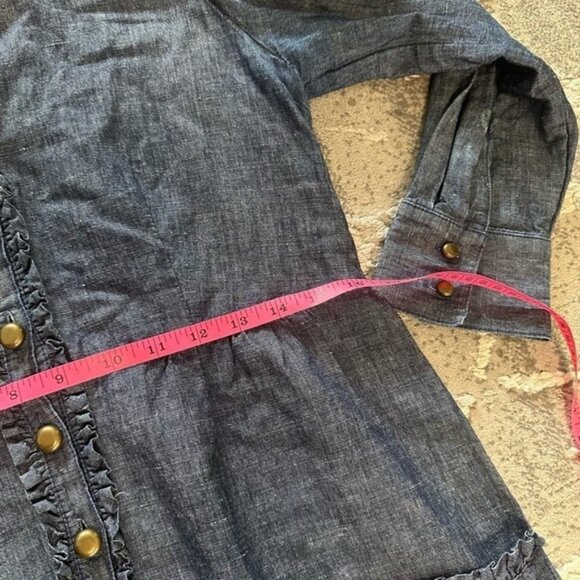 Marc by Marc Jacobs - Denim Dress w/ Ruffles size 8 - Picture 11 of 11
